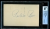 Pee Wee Reese 3x5 Autograph (Brooklyn Dodgers)